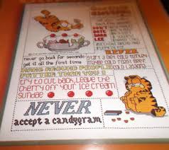 Garfield cross stitch