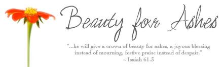 Image result for beauty for ashes