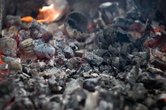 hot coals